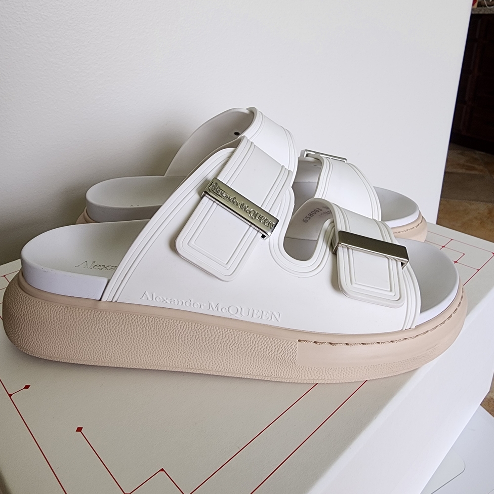 Alexander McQueen White Sandals